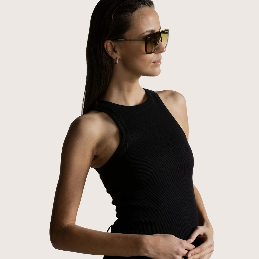 lara tank top - black