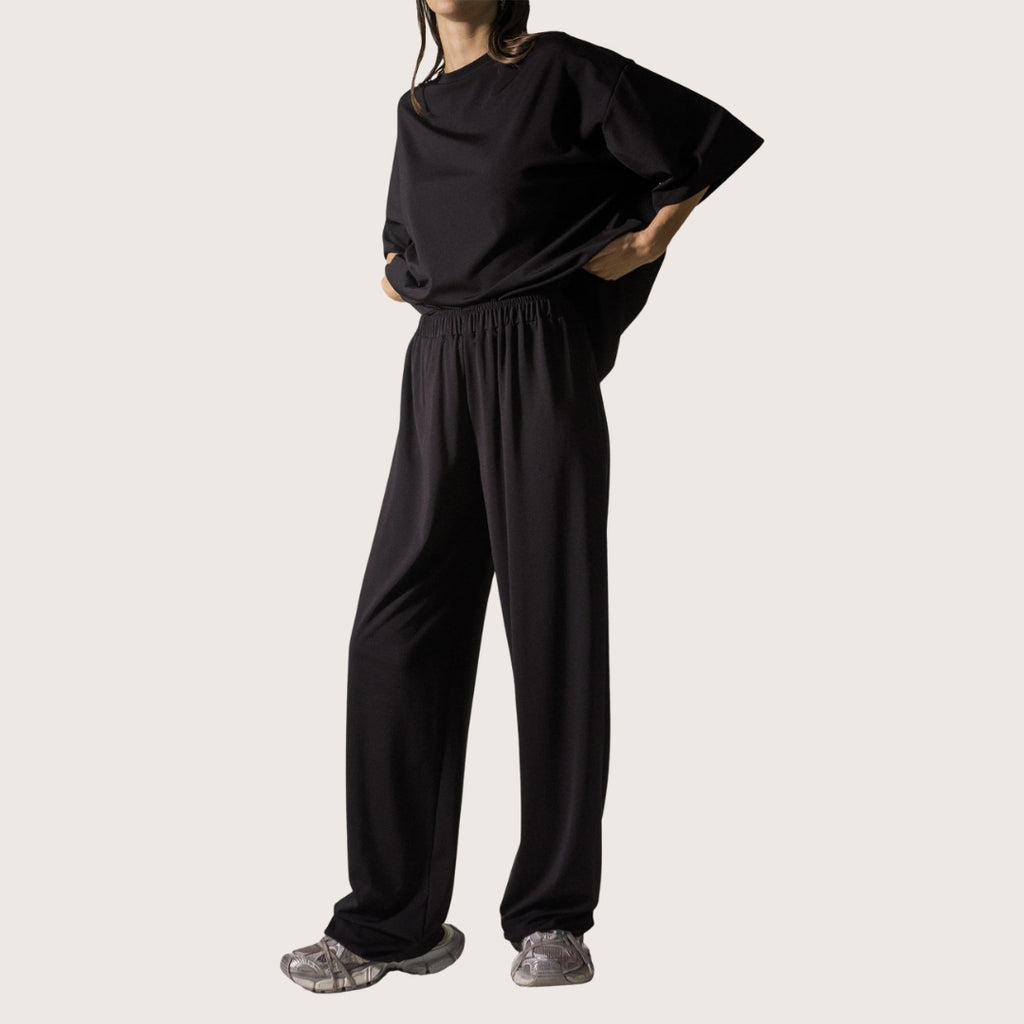 effortless trousers - black