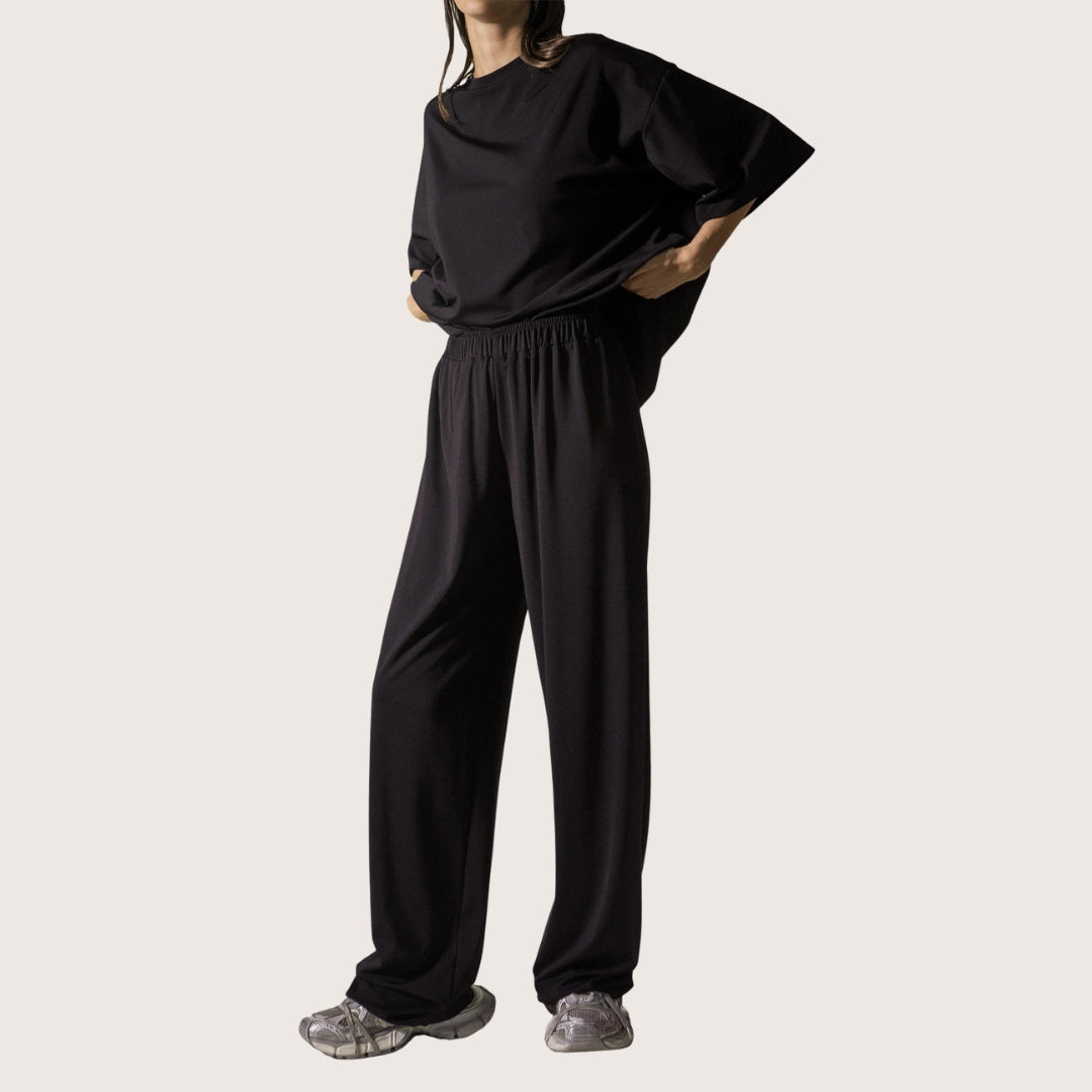 effortless trousers - black