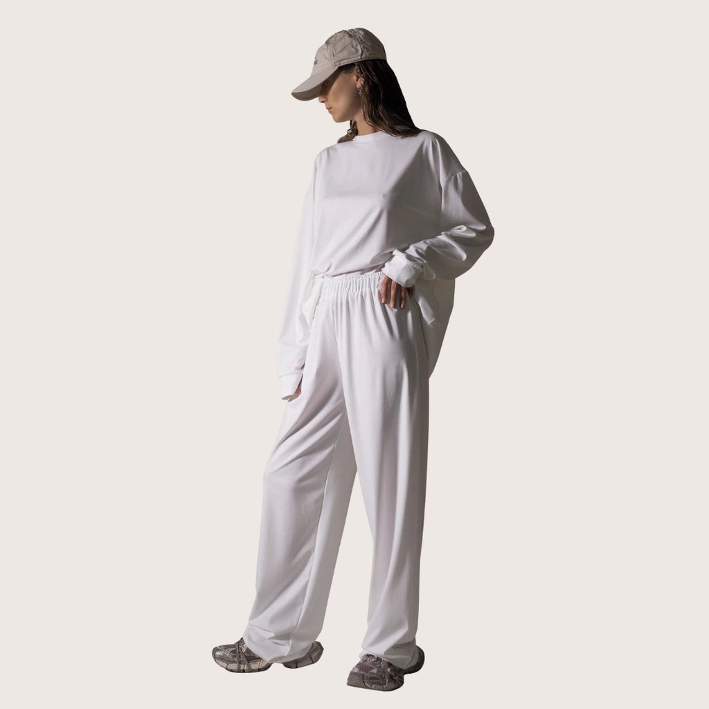 effortless trousers - ecru
