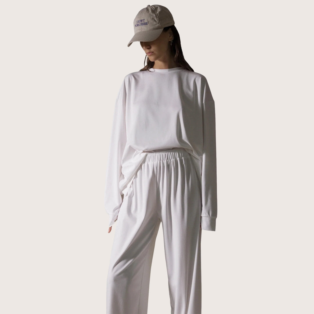effortless trousers - ecru